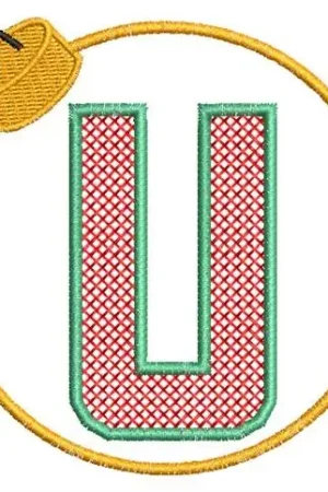 Christmas Ornament U Embroidery Design Same Day Shipping