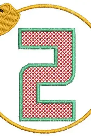 Christmas Ornament Z Embroidery Design No Minimum Order