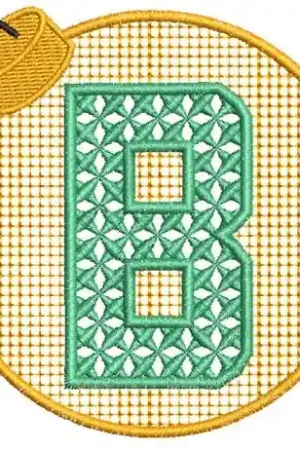 Xmas Ornament B Embroidery Design Direct From Manufacturer
