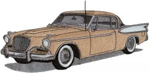 Studebaker Golden Hawk Embroidery Design Buy Direct