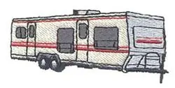 Ball-hitch Trailer Embroidery Design Low Price