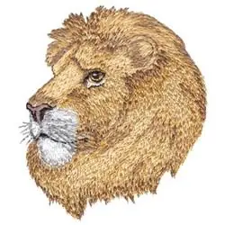 Limited Edition Lion Head Embroidery Design