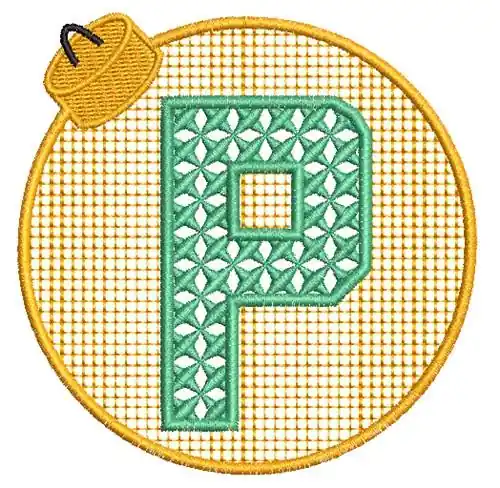 Buy Direct Xmas Ornament P Embroidery Design