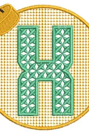 Xmas Ornament X Embroidery Design Viral