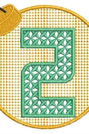 Wholesale Xmas Ornament Z Embroidery Design