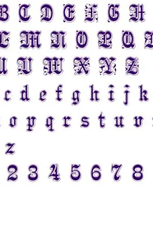Handmade Pamela Alphabet by Fireside Threads on EmbroideryDesigns.com