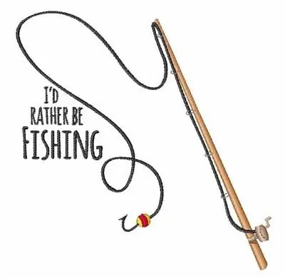 Id Rather Be Fishing Embroidery Design Save Now