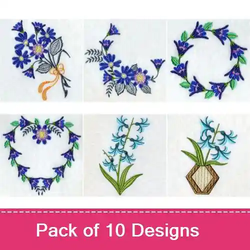 Floral 011 Embroidery design pack by Premium Embroidery, Embroidery Packs on EmbroideryDesigns.com Direct From Manufacturer