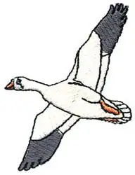 Deal Snow Goose Embroidery Design