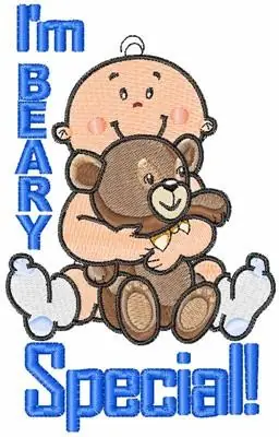 Beary Special Baby Embroidery Design Authentic