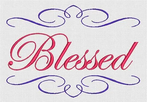 Direct From Factory Blessed Embroidery Design