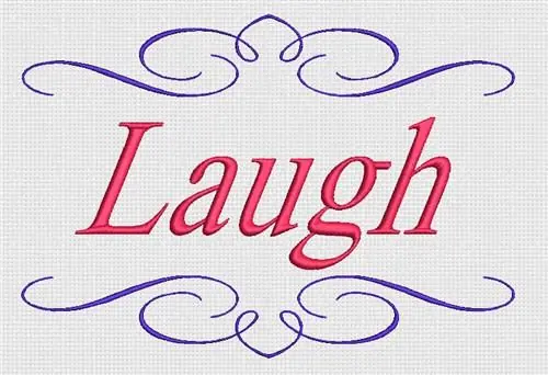Best Price Laugh Embroidery Design