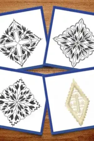 Decorative Diamonds Embroidery design pack by Ann The Gran, Embroidery Packs on EmbroideryDesigns.com Authentic