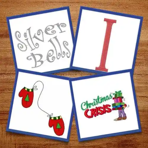Merry & Bright Embroidery design pack by Ann The Gran, Embroidery Packs on EmbroideryDesigns.com Free Shipping