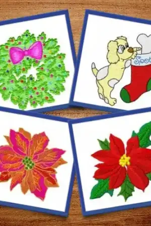 Happy Holidays! Embroidery design pack by Ann The Gran, Embroidery Packs on EmbroideryDesigns.com Time-Limited