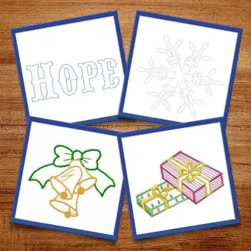 While Supplies Last Christmas Peace Embroidery design pack by Ann The Gran, Embroidery Packs on EmbroideryDesigns.com