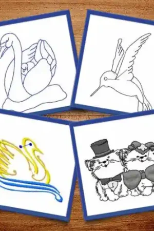 Limited Time Animal Outlines Embroidery design pack by Ann The Gran, Embroidery Packs on EmbroideryDesigns.com