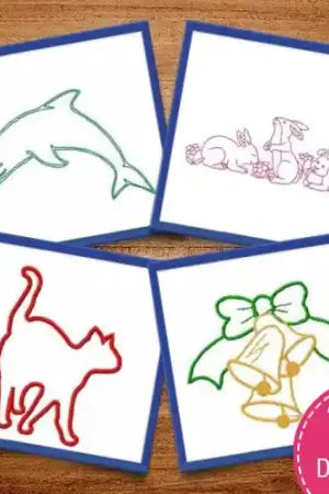Outline Designs Embroidery design pack by Ann The Gran, Embroidery Packs on EmbroideryDesigns.com Worldwide Shipping