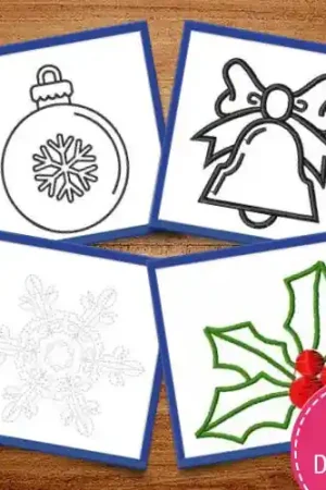 Christmas Outline Decor Embroidery design pack by Ann The Gran, Embroidery Packs on EmbroideryDesigns.com Exclusive