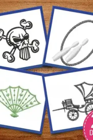 Miscellaneous Outlines Embroidery design pack by Ann The Gran, Embroidery Packs on EmbroideryDesigns.com Best Choice
