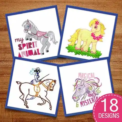 Trusted Brand Hot To Trot Embroidery design pack by Ann The Gran, Embroidery Packs on EmbroideryDesigns.com