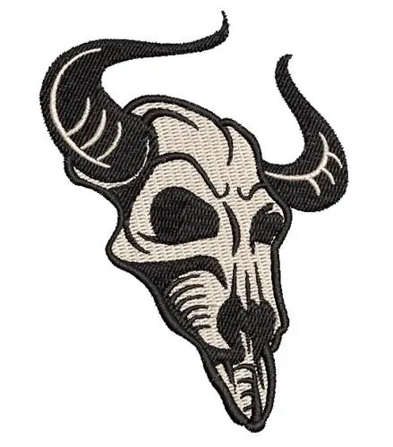 Buffalo Skull Embroidery Design Special Discount