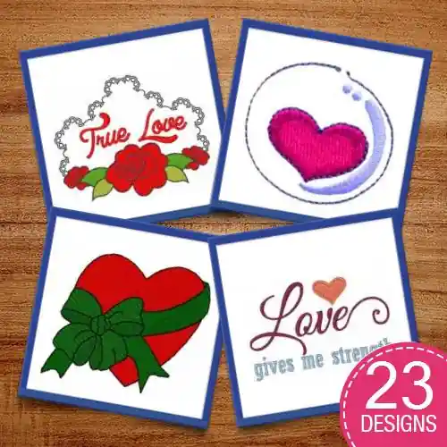 Limited Offer Love Gives You Strength Embroidery design pack by Ann The Gran, Embroidery Packs on EmbroideryDesigns.com