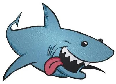 Cartoon Shark Embroidery Design Top Rated