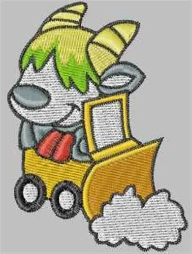 Winter Goat Embroidery Design Limited Offer