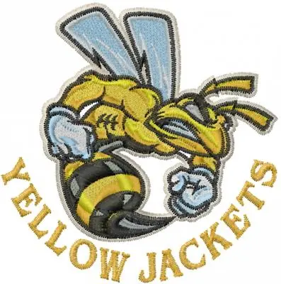 Yellow Jackets Embroidery Design Affordable
