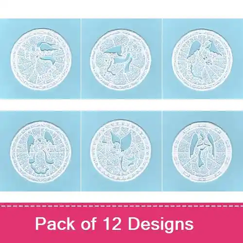 Free Standing Lace Angels Embroidery design pack by Starbird Inc, Embroidery Packs on EmbroideryDesigns.com Price Drop