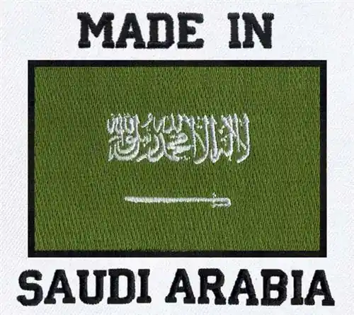 Made in Saudi Arabia Embroidery Design New Arrival