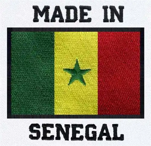 Made in Senegal Embroidery Design Same Day Shipping