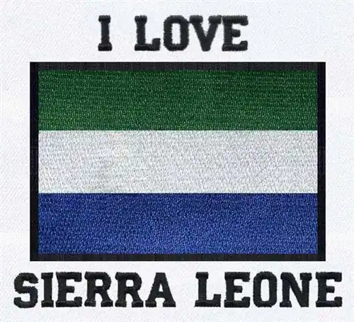 In Demand Love Sierra Leone Embroidery Design