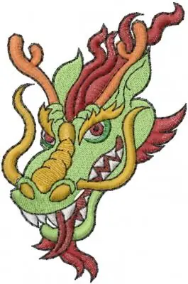 Wholesale Dragon Head Embroidery Design