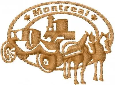 Crafted Montreal Scene Embroidery Design
