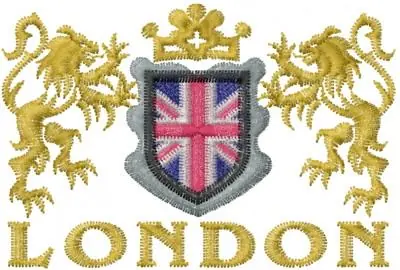 Place Order London Crest Embroidery Design
