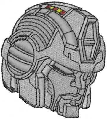 Trending Robot Head Embroidery Design