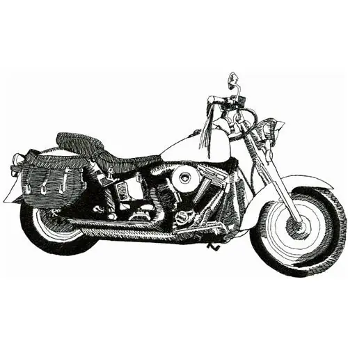 Cruiser Motorcycle Embroidery Design Don’t Miss Out