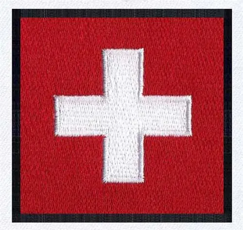 Instant Buy Flag of Switzerland Embroidery Design