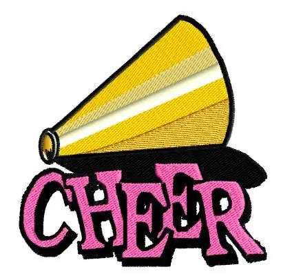Cheer leader Embroidery Design New Release