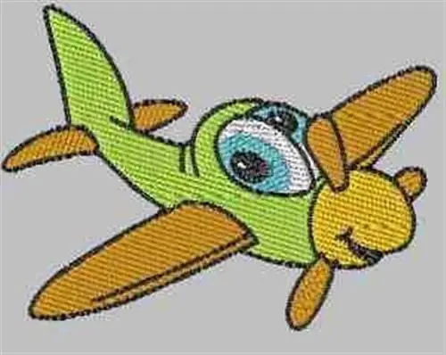 Airplane Cartoon Embroidery Design Special Discount