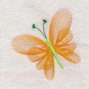 Free Returns Lacy Butterfly Embroidery Design