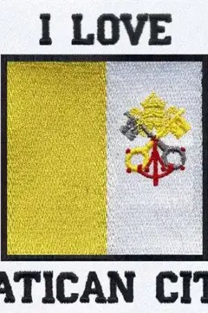 Affordable I love Vatican City Embroidery Design