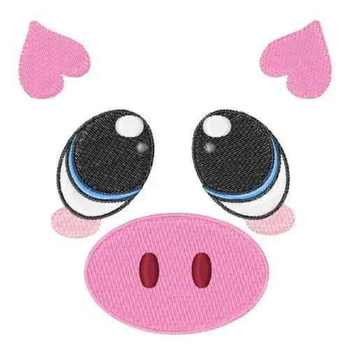 Pig Face Embroidery Design Best Price