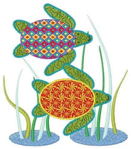 Sea Turtle Embroidery Design Fan Favorite