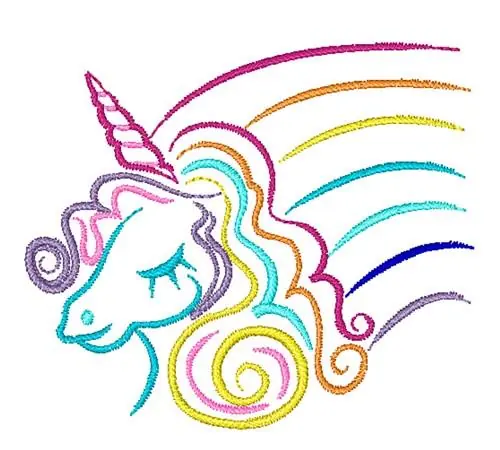 Fan Favorite Unicorn Head Embroidery Design