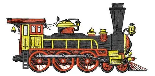 Buy Online Train Engine Embroidery Design
