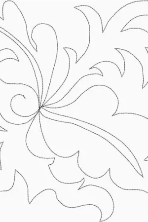 Fresh Stock Quilting Leaf Embroidery Design