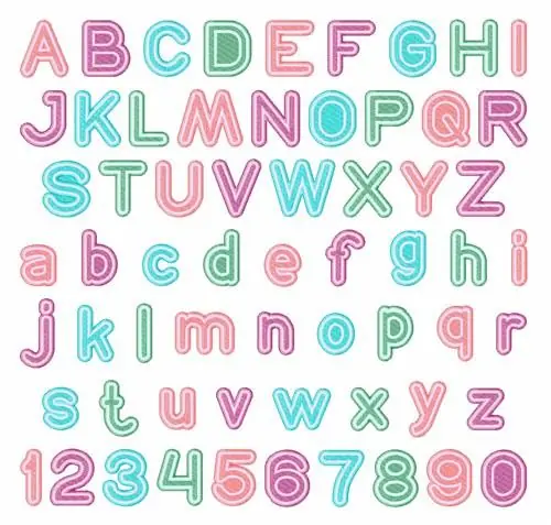 Sale Neon Font by Hopscotch on EmbroideryDesigns.com